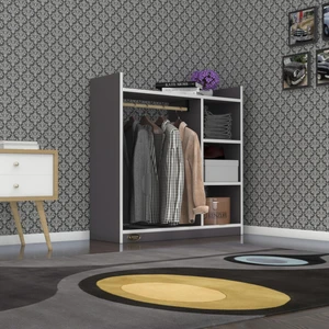 Kenzlife giysi dolabı turabi 090*090*30 gri
