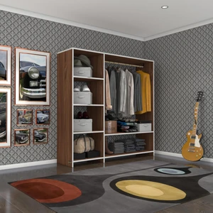 Kenzlife giysi dolabı mükremin 150*150*40 cvz gardırop