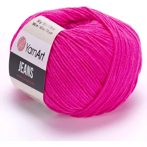 Jeans Fuşya El Örgü Ipliği