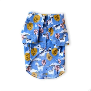 Luli Pet Zebra Desenli Köpek Gömleği