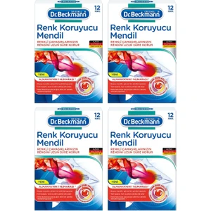 Dr.Beckmann Renk Koruyucu Mendil 4 x 12'li