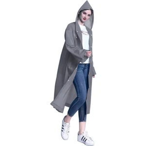 Eleven Market Spor Yağmurluk Eve Gri Yağmurluk