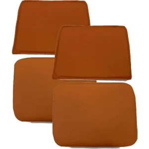 Kenz Life  Knsz Minder Seti 2 Li Mazlum Trn Suni Deri Oturma ve Sırt Tel Sandalyesi Minderi Bir Arada