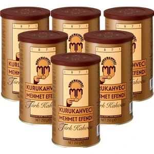 Kurukahveci Mehmet Efendi  Türk Kahvesi 250 gr X6