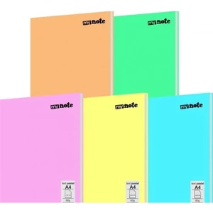MyNote Text Pastel A4 40 Yaprak Kareli Defter Plastik Kapak 1 Adet