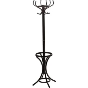 Siyah İncim Ayaklı Askılık Portmanto Ofis Büro Metal Ayaklı Askılık Siyah MAX1001 Portmanto