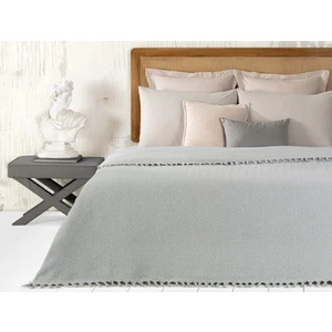 Madame Coco Stephane Tek Kişilik Dokuma Yatak Örtüsü - Gri