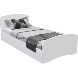 Kzn Home Soft Tek Kişilik Mdf Karyola Beyaz