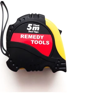 Remedy Tools 5 Metre Darbeye Dayanıklı Kauçuk Korumalı Çelik Şerit Metre. 5X19MM