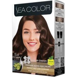 Sea Color Kit Saç  Boyası-5.4 Açık Kestane