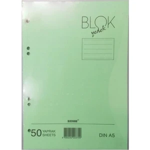 A5 Kolej Yedek Çizgili Yeşil