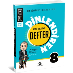 Eker Test Yayınları Dinlendiren Defter 8. Sınıf Din Kültürü ve Ahlak Bilgisi