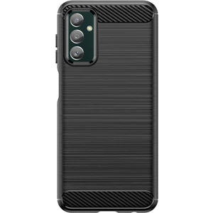 Samsung Galaxy M13 4g Brushed Carbon Fiber Silikon Kılıf - Siyah