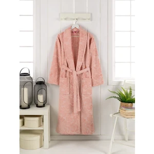 Kadın Asiya Kadife Jakarlı Şalyaka Bornoz