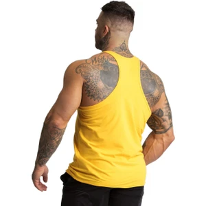 Monster Muscle Gym Fitness Tank Top Sporcu Atleti Sarı