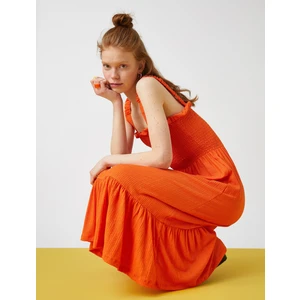 Fırfırlı Maxi Elbise