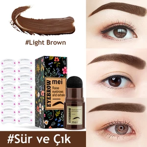 Yeniden Kullanılabilir Şablonlu Suya Dayanıklı Kaş Şekillendirici ve Saç Dolgunlaştırıcı Set Light