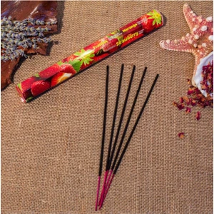 International Strawberry (Çilek) Hexa 20'li Çubuk Tütsü (1 Saate Kadar Yanma Süresi)