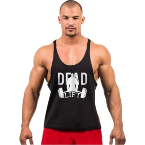 Dead Lift Fitness Gym Tank Top Sporcu Atleti Siyah