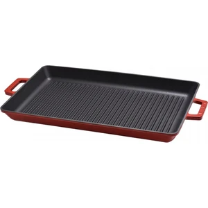 Döküm Izgara Tava, Metal Kulplu. Ölçü 26X45CM.