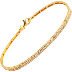 Suyolu 14 Ayar Altın Taşlı Bileklik