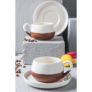 2'li Coffeart El Yapımı Kahve Fincan Seti