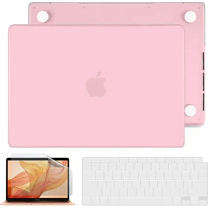 Novstrap Apple MacBook Pro 13 Inç 2021 M1 Çip A2338 Uyumlu Mat Frosted Kılıf + Klavye Kılıfı + Film