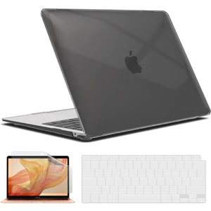 Apple MacBook Pro 13 Inç M1 Çip A2338 Uyumlu Alt Üst Kılıf + Klavye Kılıfı + Ekran Koruyucu Film