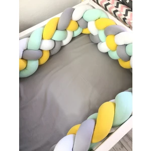 Guldesıgnstore 4'lü Model Örgü Koruma Su Yeşili- Sarı-Gri-Beyaz