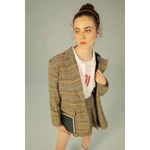 Regular Fit Desenli Blazer Ceket Y4940AZ22AU