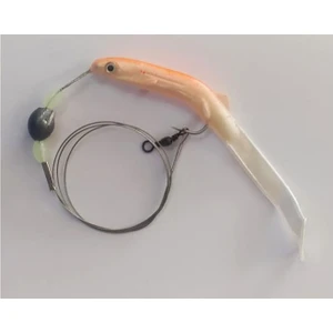 Levrek Lüfer Avcısı Çelik Telli Silikon Balık Turuncu 11 cm (3 Ad)