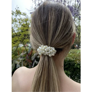 Pearly Handmade İnci-Kristal Lastik Toka