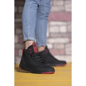 Siyah Kırmızı Erkek Sneaker Bot 00122262