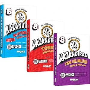Ankara Yayıncılık 8.Sınıf  Kazandıran Türkçe - Matematik - Fen Bilgisi   Soru Bankası Seti