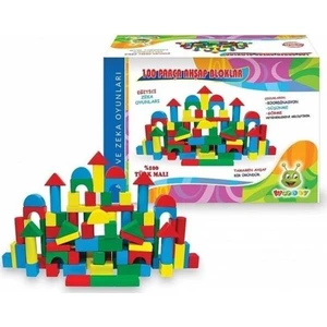 Oyuncak 100 Parça Ahşap Bloklar