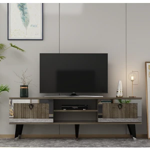 Cantek Dizayn Lidya Tv Stand Ceviz-Gümüş