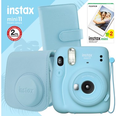 Fujifilm Instax Mini 11 Mavi Fotoğraf Makinesi Seti 1 ile Fiyatı