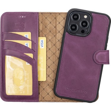 Bouletta Apple iPhone 14 Pro Max Uyumlu Deri Cüzdanlı Kılıf Fiyatı