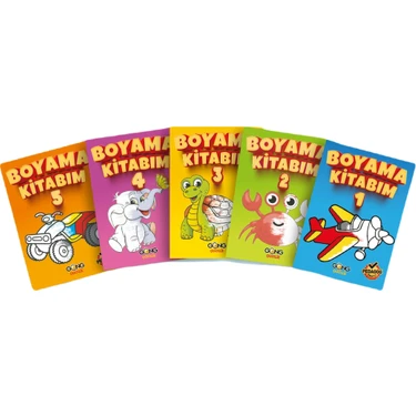 Pedagog Onaylı Boyama Kitabım Seti (5 Kitap