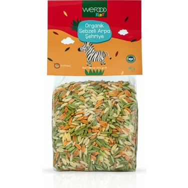 Wefood Kids Organik Sebzeli Arpa Şehriye 250 gr