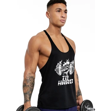 Ghedto To Hard Gym Fitness Tank Top Sporcu Atleti