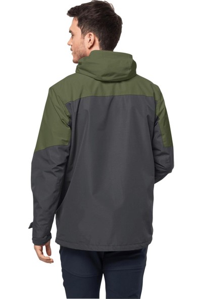 Jack Wolfskin Glaabach 3IN1 Erkek Su Geçirmez Outdoor Mont 1115291-4129