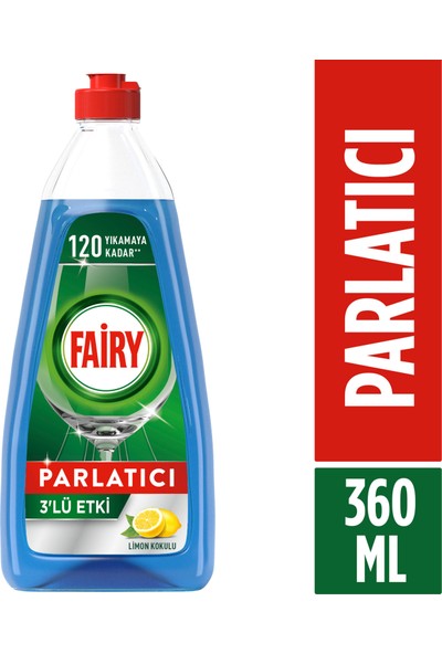 Fairy 3’lü Etki Bulaşık Makinesi Parlatıcısı 360 ml