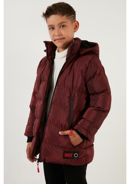 İçi Peluş Astarlı Çıkarılabilir Kapüşonlu Şişme Mont Erkek Çocuk MONT 5763038