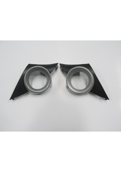 Peugeot 207- 06/09; Sis Lamba Kapağı Sağ/sol Set (2 Parça) Sis Delikli Çerçevesi Gri