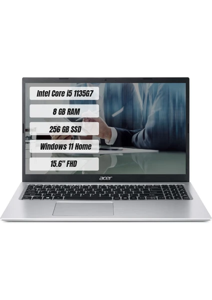 Aspire 3 A315-58 Intel Core i5 1135G7 8GB 256GB SSD Windows 11 Home 15.6" Taşınabilir Bilgisayar NX.ADDEY.003