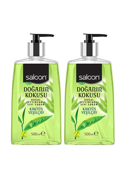 Sıvı Sabun Doğanın Kokusu Kaktüs & Yeşil Çay 500 ml 2li