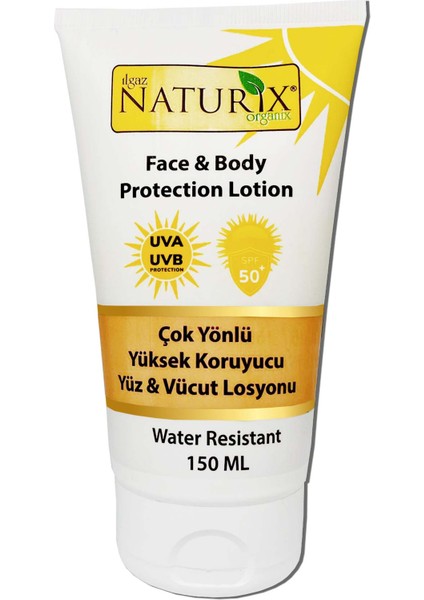 Spf 50+ Çok Yönlü Yüksek Koruyucu Yüz & Vücut Losyonu Güneş Koruyucu Krem Uva Uvb Protection Lotion