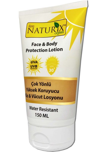 Spf 30+ Çok Yönlü Yüksek Koruyucu Yüz & Vücut Losyonu Güneş Koruyucu Krem Uva Uvb Protection Lotion