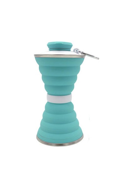 500MLNEW Yaratıcı Açık Su Şişesi, Silikon Katlanır Geri Çekilebilir Su Şişesi (Yurt Dışından)